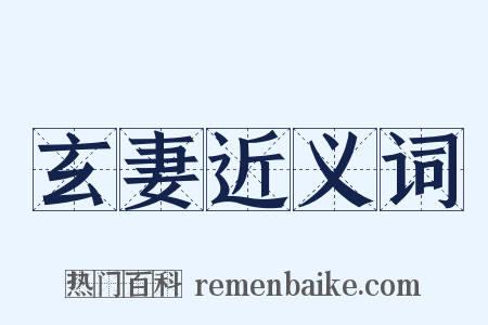 玄妻近义词是什么意思的图片